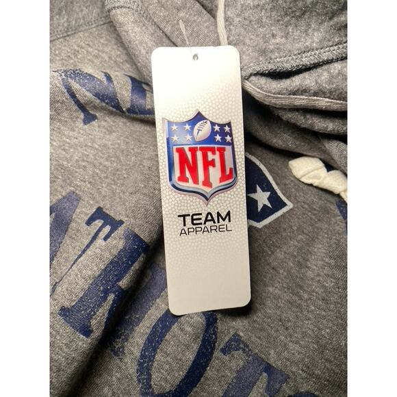 NFL -  Patriots Gray Hooded Sweatshirt - NWT - Men's Large - Picture 4 of 12